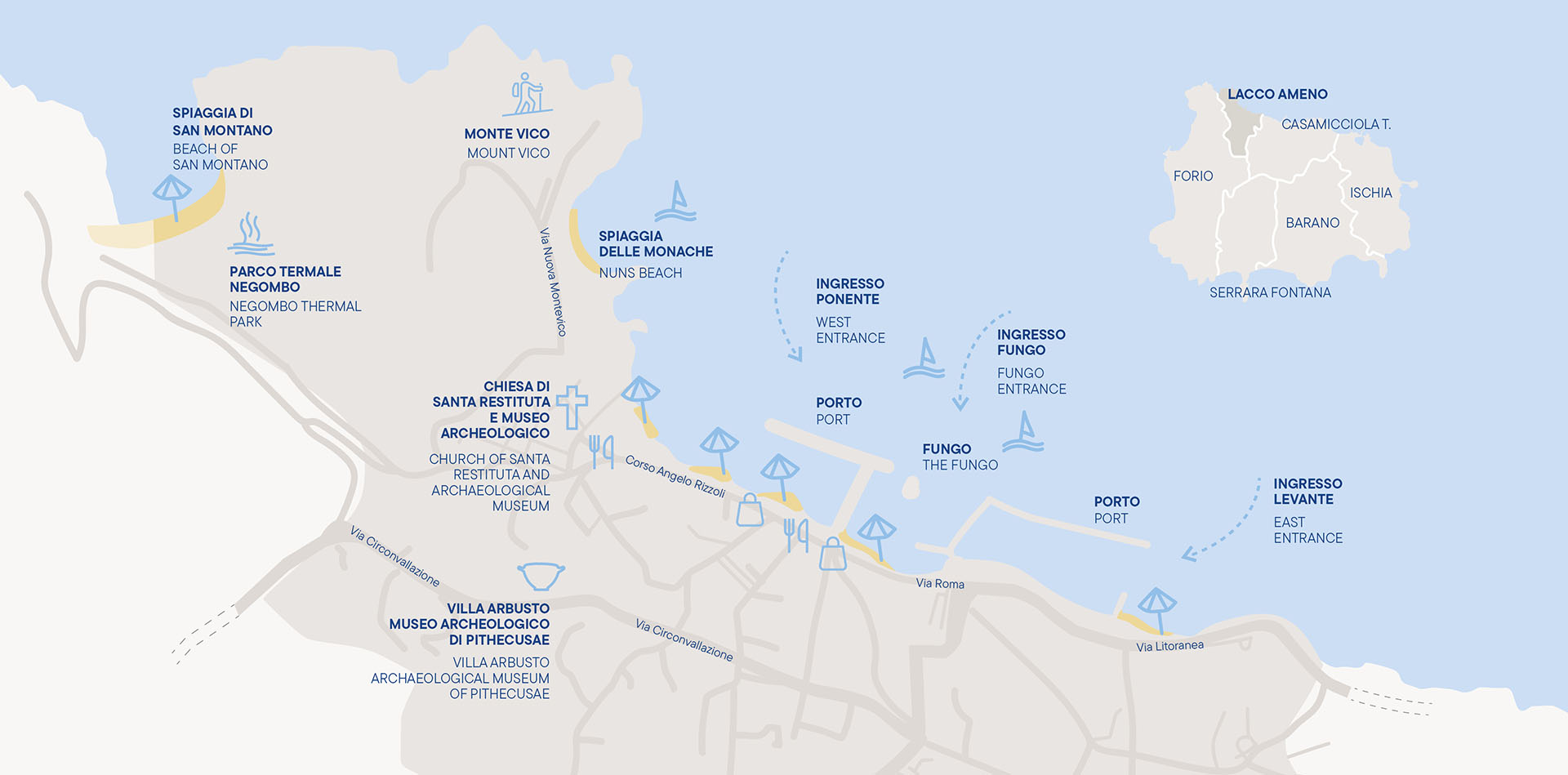 Mappa Porto Lacco Ameno